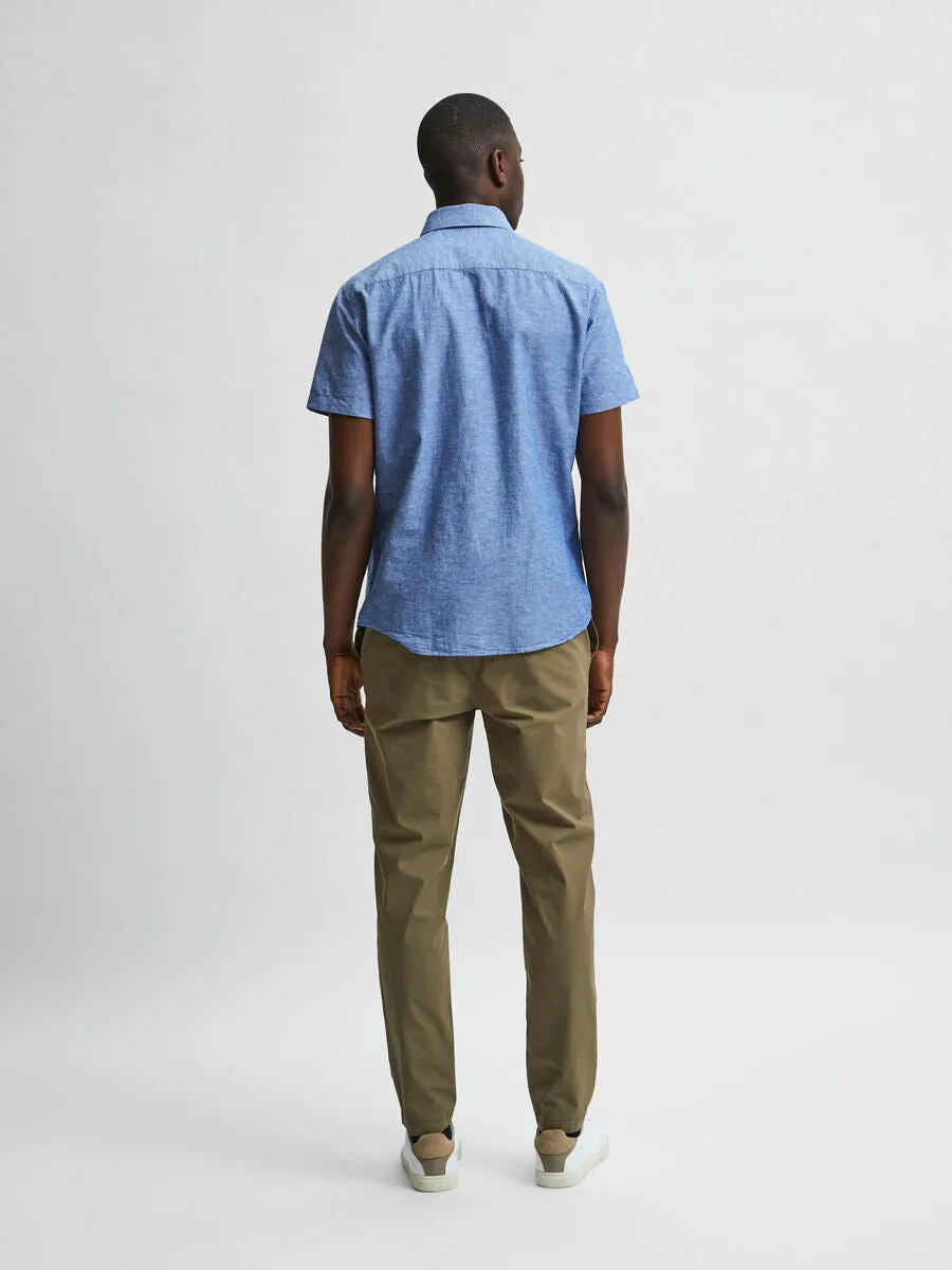 SEL16079053 Reg New Linen Short Sleeve