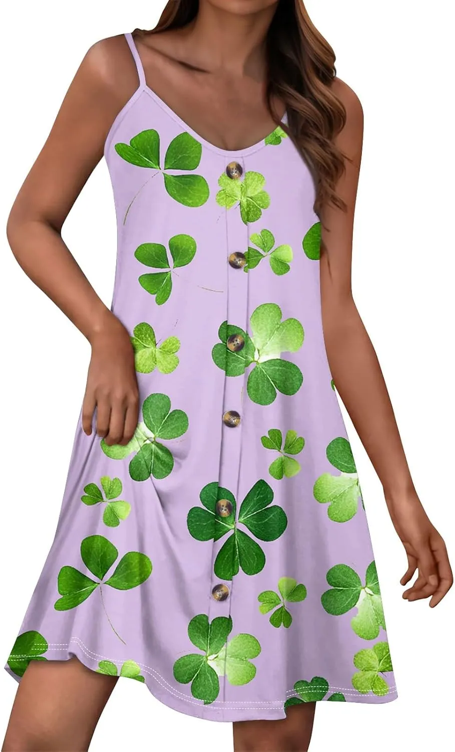 Summer Dresses for Women Plus Size Trendy 2025 Midi Dress Flowy Casual Button Down Swing Tank for Vacation Floral