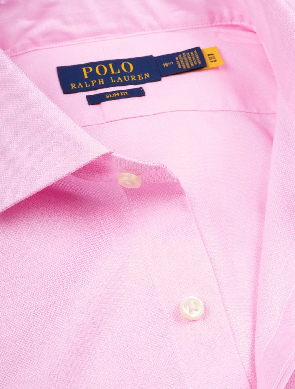 Textured Slim Shirt Pink
