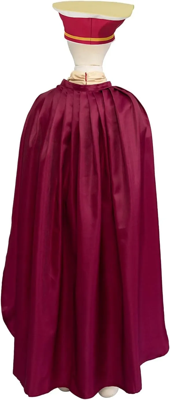 Uisozsfeb Men & Kids Classic Role Lord Costume Halloween Cosplay Red Cloak Top Costumes Robe Cape