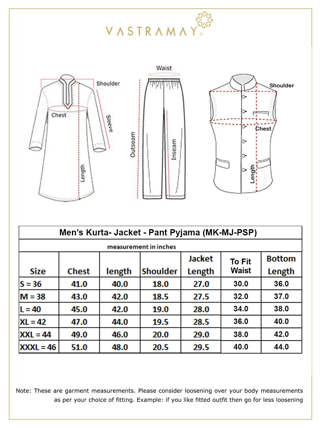 VASTRAMAY Men's Grey Jacquard Kurta Set