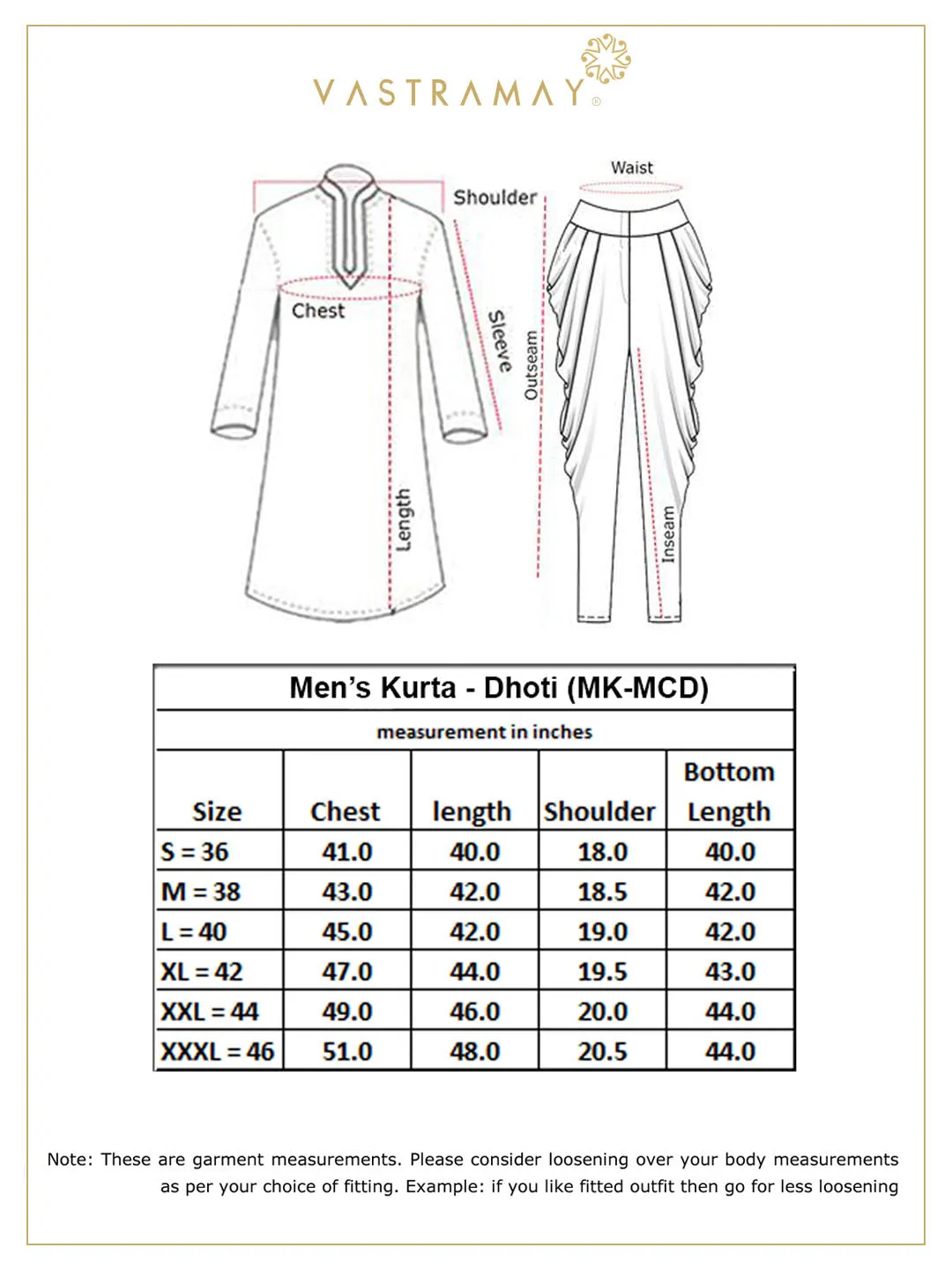Vastramay Men's Maroon Mirror Kurta Dhoti Set