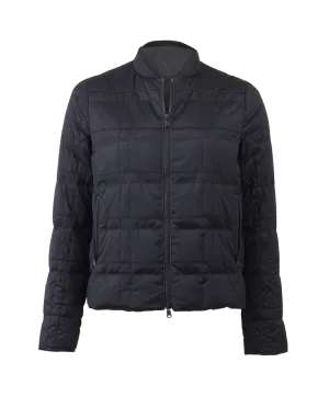 Windowpane Puffer Jacket