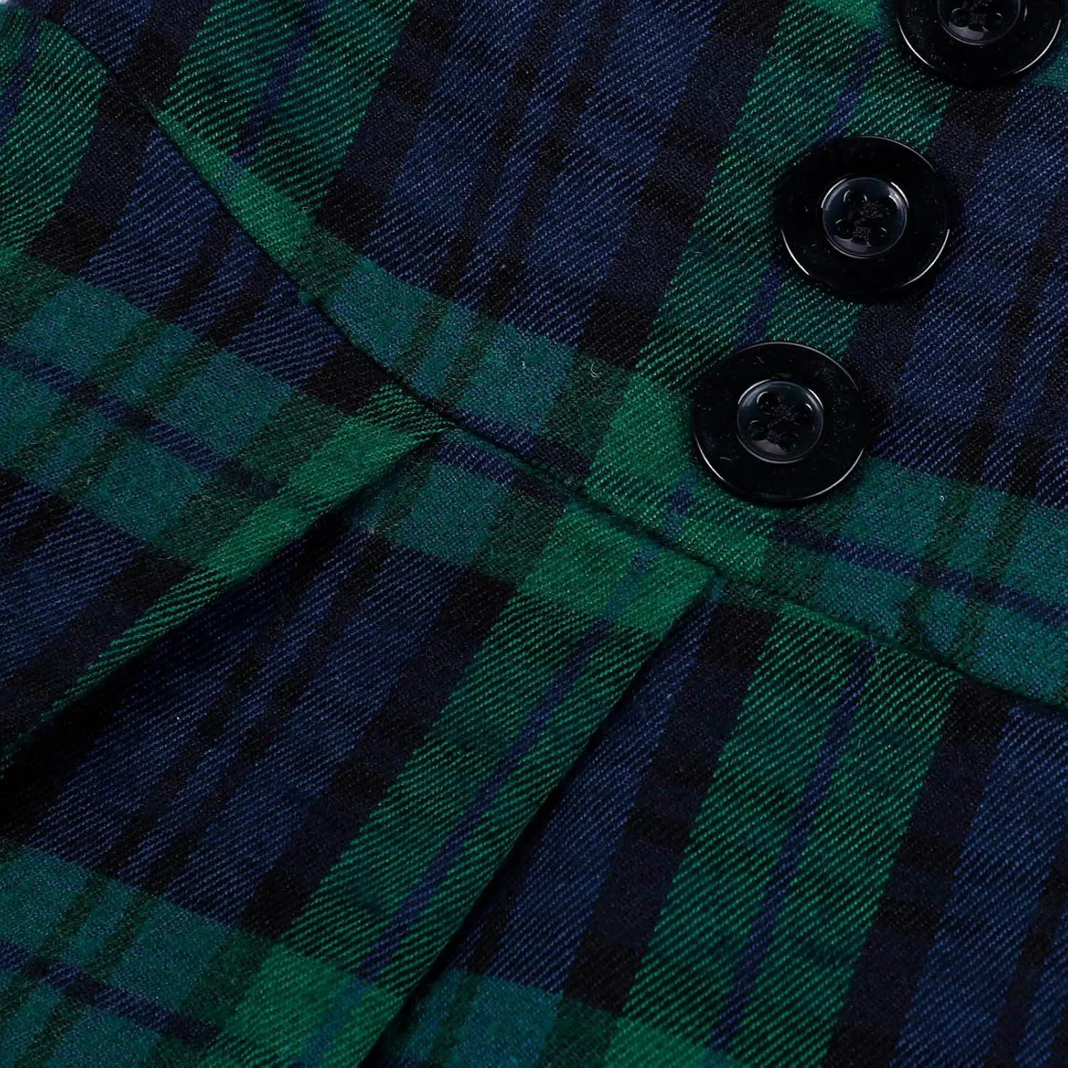 Women Midi Skirt Skirts Women Fashion Casual Plaid SkirtWith Pockets Vintage High Waist Pleated Skirt Tulle Skirt