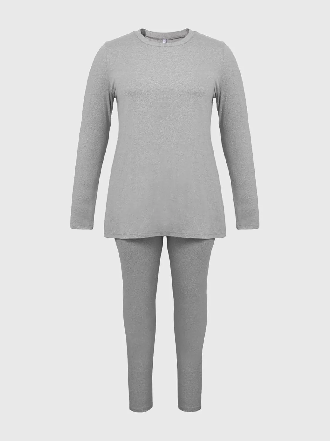 Women's Plus Size Two Piece Outfits Loungewear Sets Long Sleeve Oversized Tshirts Sweatpants Sweatsuits Sets