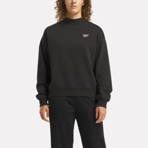 Women's Reebok Identity SL Fleece Mock Neck Top
