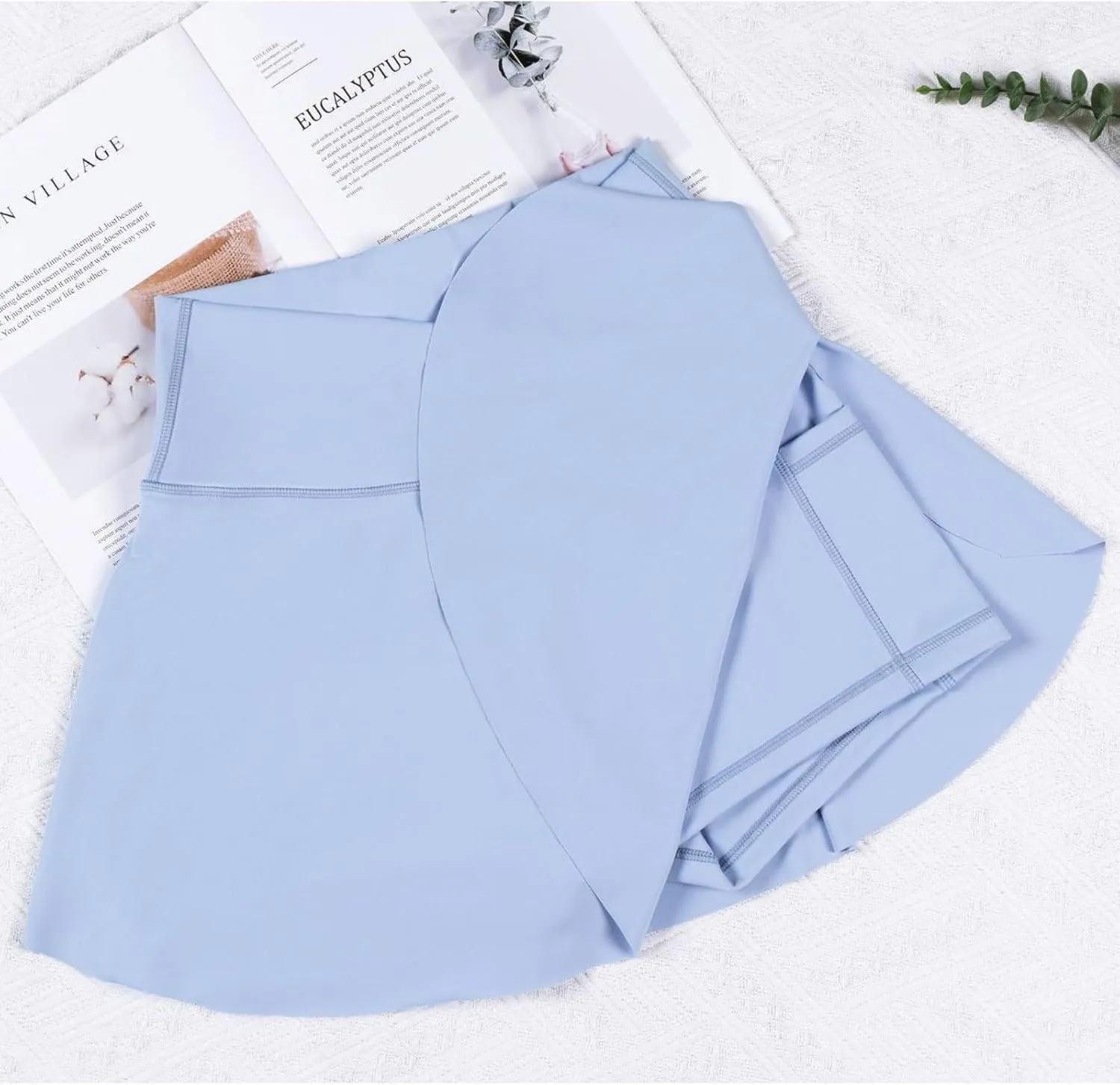 Women's Summer Sports Loose Trendy Quick Dry Elastic High Waist Solid Color Yoga Fitness Tennis Skirts, S-2XL