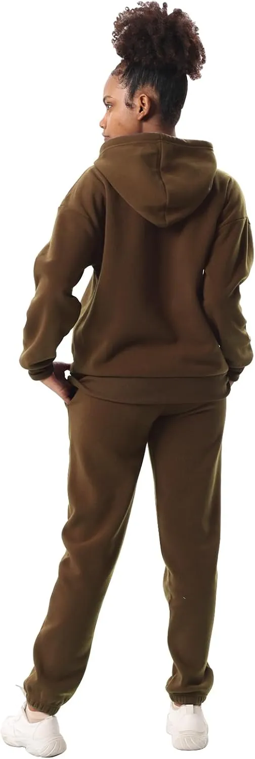 Yasumond Women's Two Piece Outfits Sweatsuit Set Jogging Track Suits Zipper Hoodies & Sweatpants