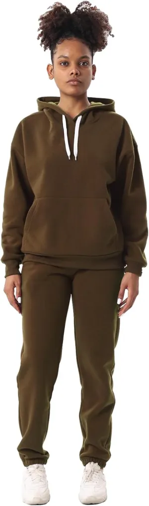 Yasumond Women's Two Piece Outfits Sweatsuit Set Jogging Track Suits Zipper Hoodies & Sweatpants