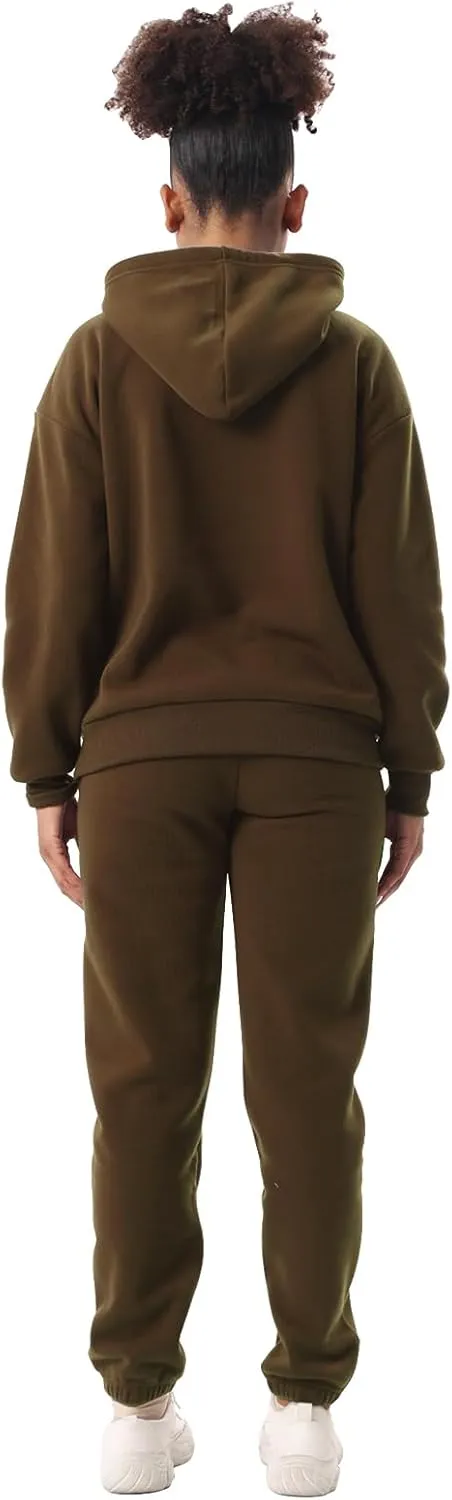 Yasumond Women's Two Piece Outfits Sweatsuit Set Jogging Track Suits Zipper Hoodies & Sweatpants