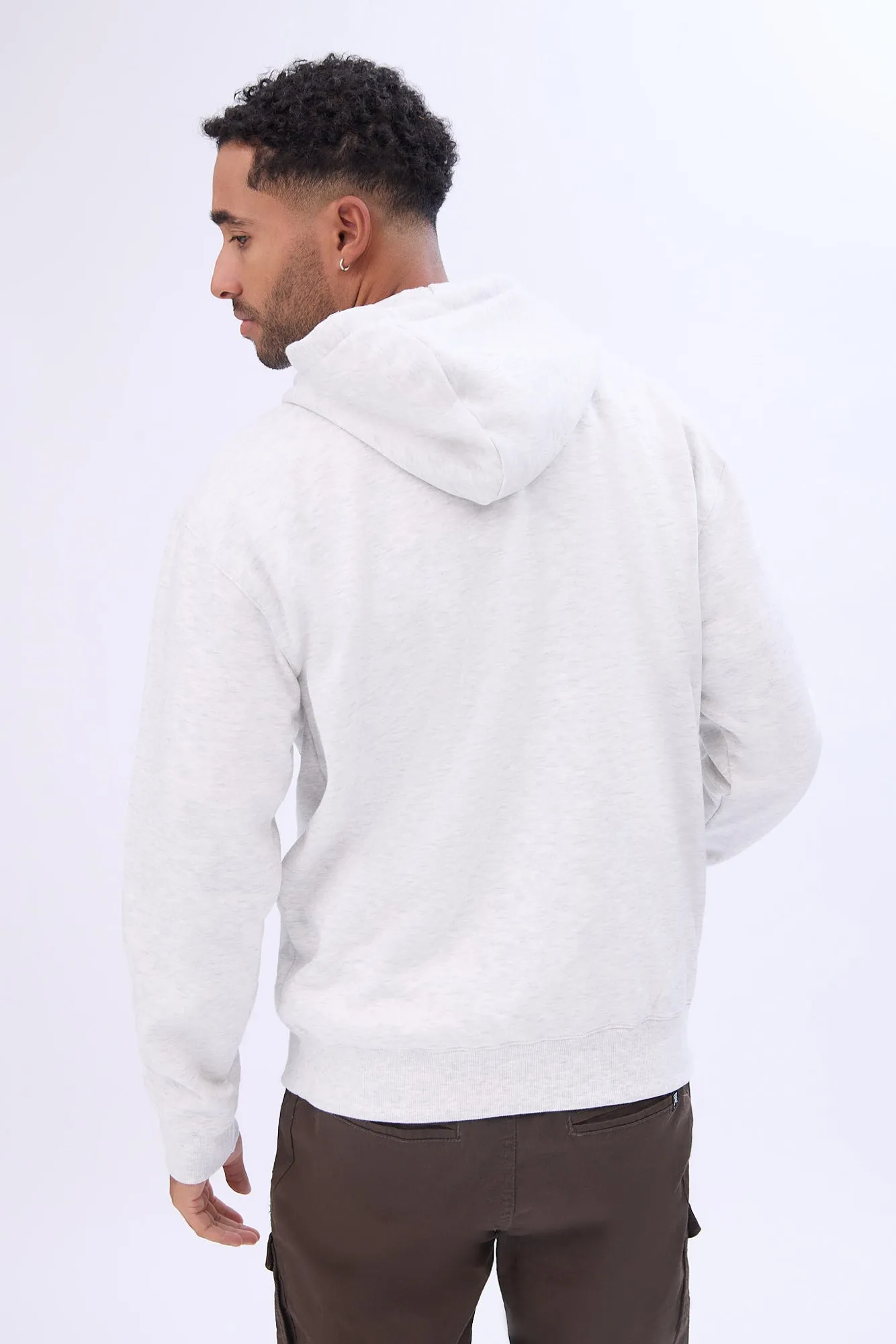 Zoo York Mens Varsity Puff Logo Hoodie