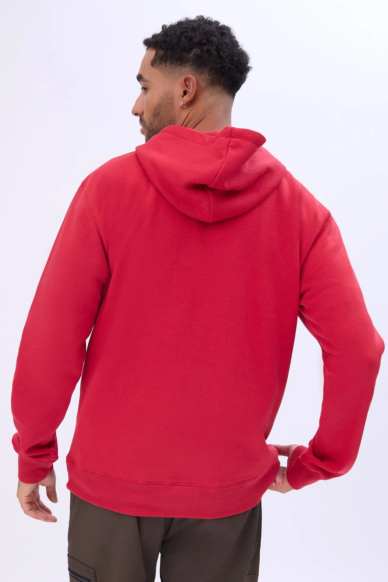 Zoo York Mens Varsity Puff Logo Hoodie