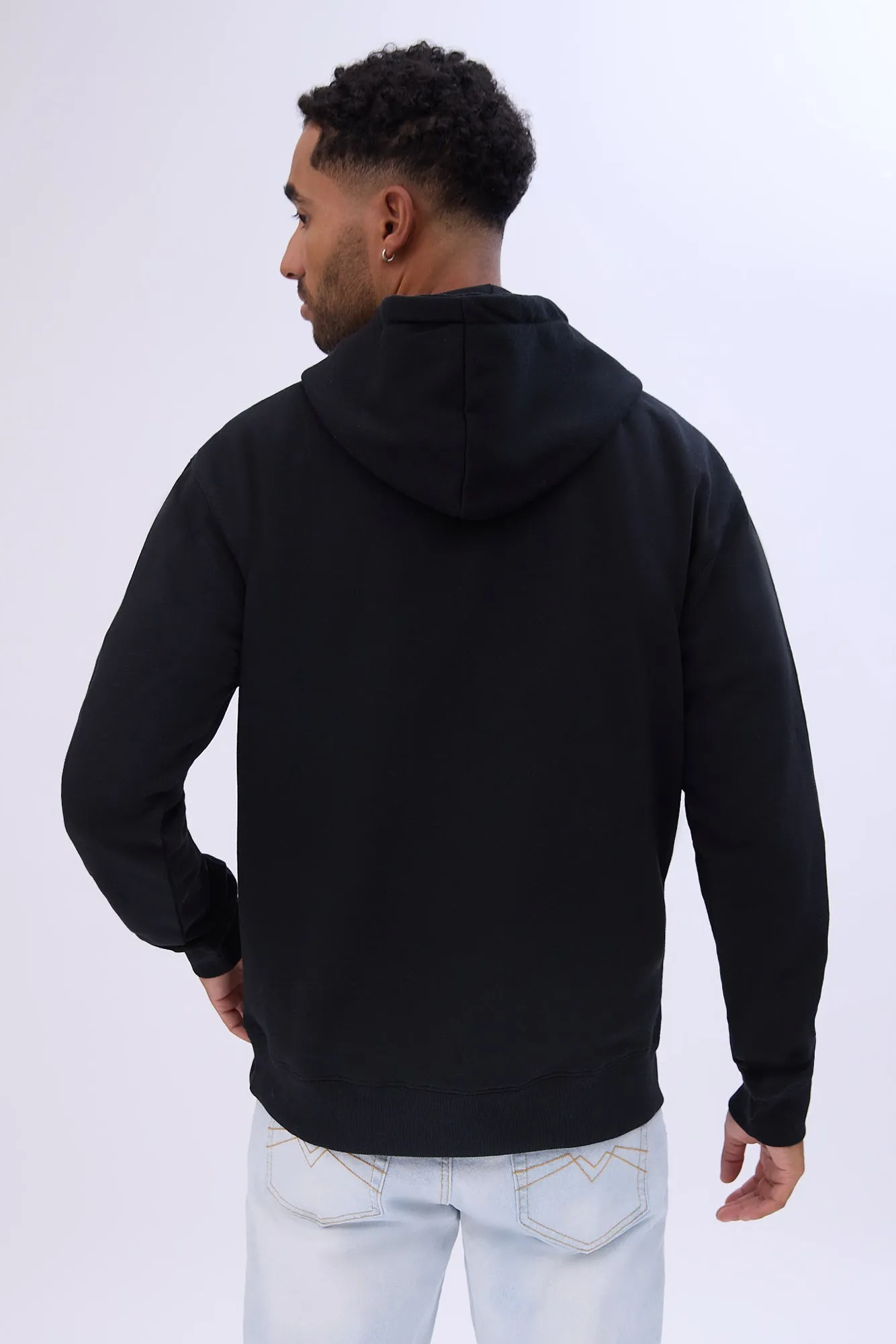 Zoo York Mens Varsity Puff Logo Hoodie